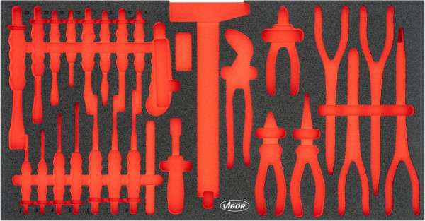 VIGOR Weichschaum-Einlage, leer, V7015N-L, 4047728078085