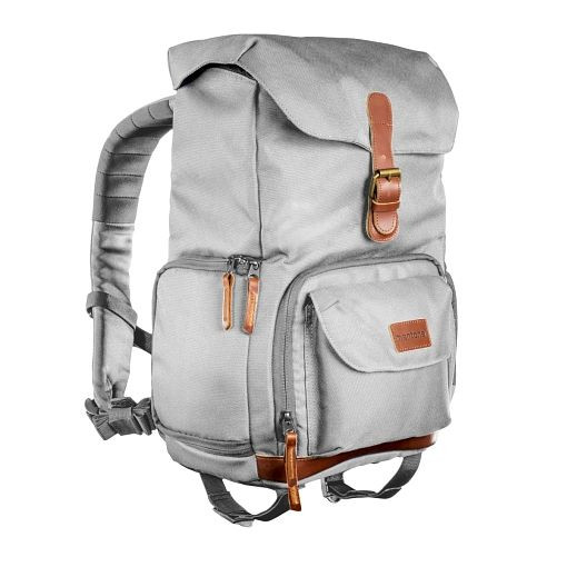 Mantona Fotorucksack Luis junior grau, Retro, 1021493