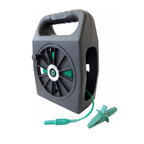 HT Instruments Verlängerungsleitung 50 m, grün, auf praktischer Kabeltrommel, 2009690