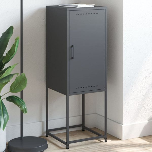 vidaXL Highboard Anthrazit 36x39x107 cm Stahl, Material: Stahl, 846532