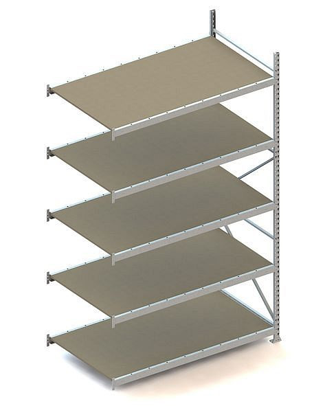 Meta MINI-RACK AR 3000x1800x1050 mm, verzinkt, mit Spanplatte, Bodenanzahl: 5, 20051340