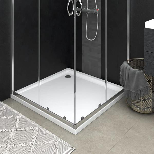 vidaXL Duschtasse ABS Quadratisch Weiß 80x80 cm, 148907