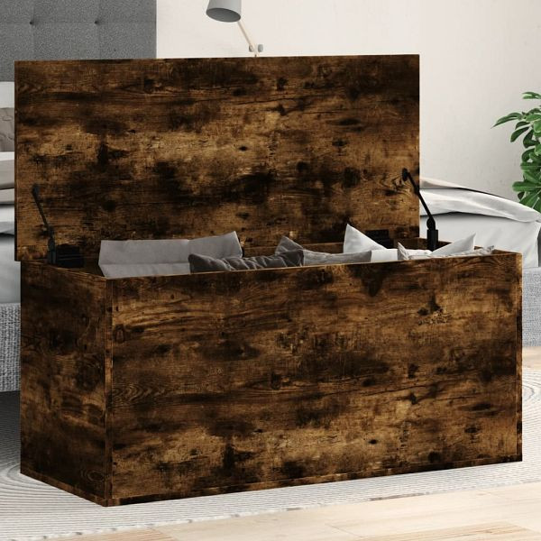 vidaXL Truhe Räuchereiche 100x42x46 cm Holzwerkstoff, 840664