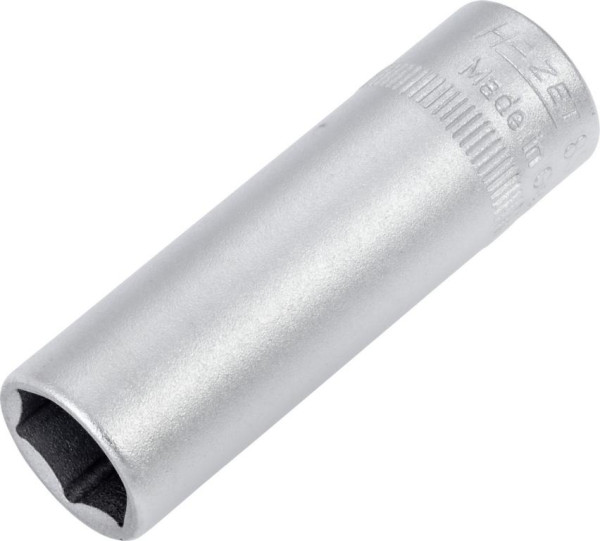 Hazet Steckschlüsseleinsatz, Sechskant, Vierkant hohl 6,3 mm (1/4 Zoll), 11 mm, Lange Ausführung Mit Rändelung, 850LG-11