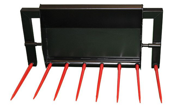 Teutona Stalldunggabel mit Klinklader-Aufnahme 9 Zinken, kurzes Klinkenstück (für Hersteller Baas, Fendt, Frost), 15606-K