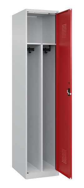 C+P Spind Evolo PLUS, 1 Abteil, 1850x400x500mm, 7035/3000, Verschluss Zylinderschloss, 049000-12F S10030