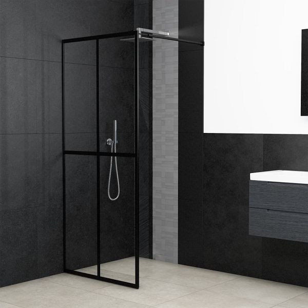 vidaXL Duschwand für Walk-in Dusche Klares Sicherheitsglas 100x195 cm, 145681