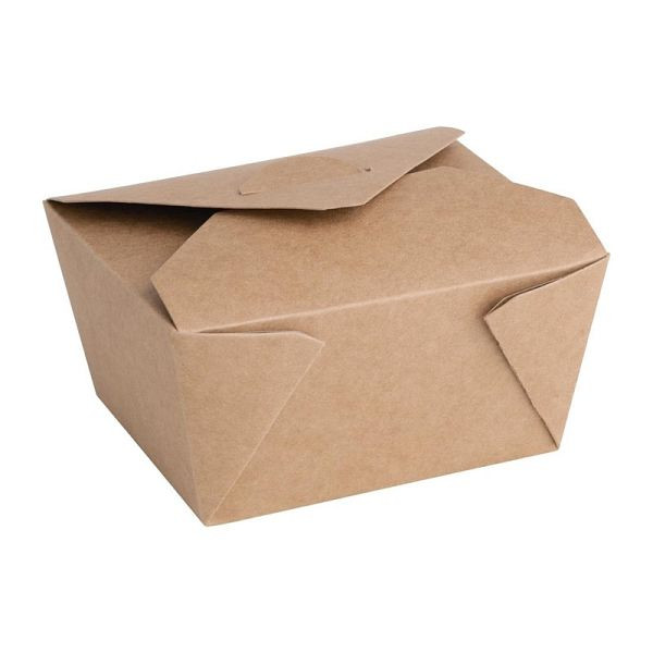 Fiesta Recycelbare Pappbehälter für Lebensmittel zum Mitnehmen 197mm 1800 ml (200 Stück), FN896