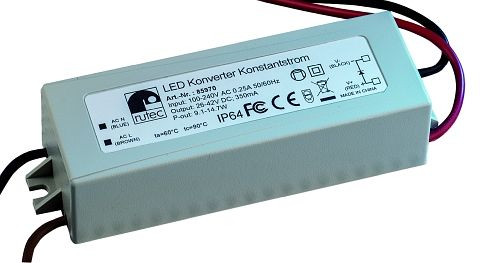rutec LED-Konverter 350 mA 9,1W-14,7W 100V-240V, 85970