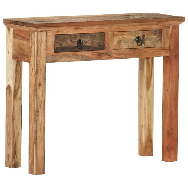 vidaXL Konsolentisch 90,5x30x75 cm Akazie und Recyceltes Massivholz, 320381