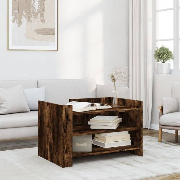 vidaXL Couchtisch Räuchereiche 80x50x50 cm Holzwerkstoff, 848343