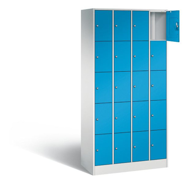 C+P Schließfachschrank Serie 8070, H1950xB900xT480mm, Farbe: Lichtgrau / Lichtblau, 80700-40 S10004