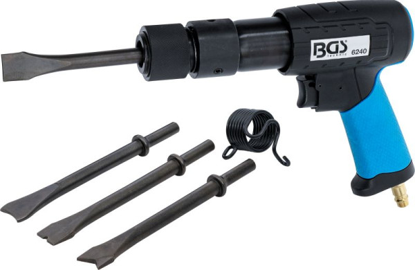 BGS Druckluft-Meißelhammer-Satz, mit Schnelllösefutter, 10 mm, 6240
