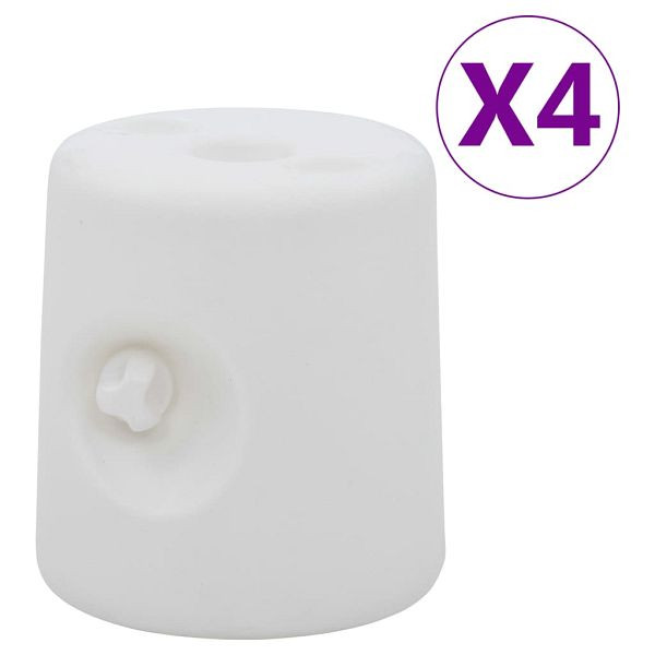 vidaXL Pavillon-Gewichte 4 Stück PE Weiß, 47688