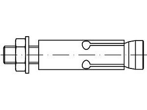 ART 88583 FISCHER-Zykon Anker FZA 8.8 14 x 60 M 10/25(20) galvanisch verzinkt VE=S (10 Stück)