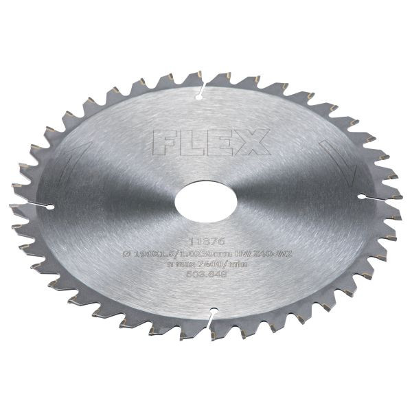 FLEX Spezial Sägeblatt D190x1,6/1,0x30 HW Z40/15° WZ, 503649