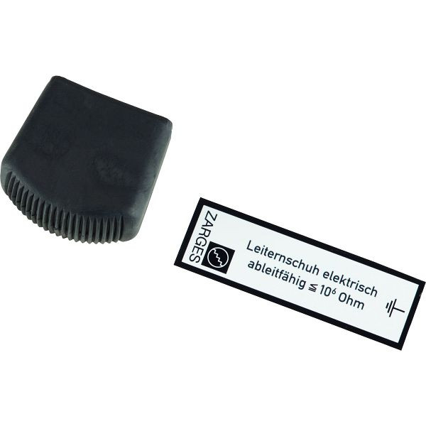 ZARGES Außenschuh für Stufen-Stehleitern aus Aluminium, elektrisch ableitfähig, 62x25mm, 824282