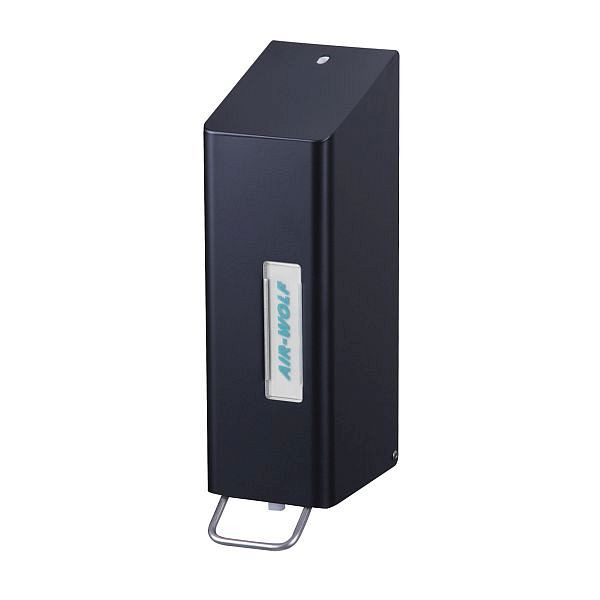 Air Wolf Schaumseifenspender für 1200 ml Schaumseife, Serie Omega, H x B x T: 328 x 97 x 142 mm, Edelstahl mattschwarz beschichtet, 29-508