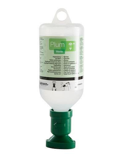 DENIOS Augenspülflasche MONO mit 500 ml 0,9 %iger Kochsalzlösung (Natriumchlorid), VE: 0,5 Liter, 123481