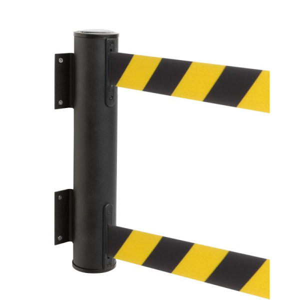 Stein HGS Wandgurtkassette -P-Line Dual-, schwarz/gelb diagonal (schraffiert), mit Sicherheitsverschluss, (selbstlösend), 34248-1703