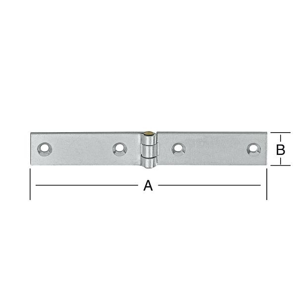 Vormann geschlagen, starkesTischband 140 x 20 mm, verzinkt, VE: 10 Stück, 000047000Z