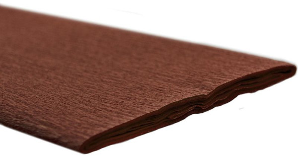 Werola Feinkrepppapier - 50 x 250 cm, kastanie, VE: 2,5 m, 12061161