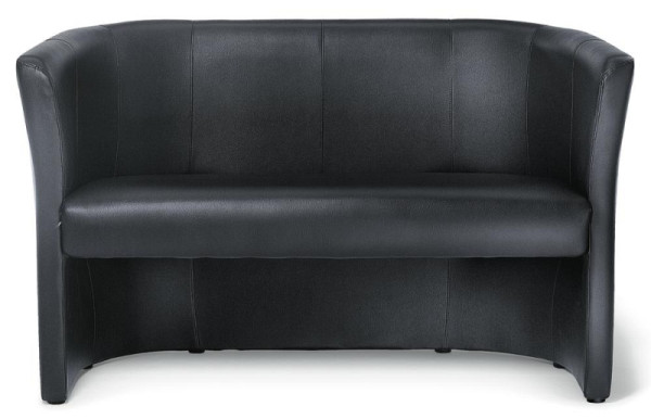 Deskin Designsofa, Bezug Kunstleder, Farbe schwarz, 227274