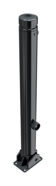 Schake Absperr-Stilpfosten Serie 482B Ø 82 mm, umlegbar, selbsteinrastende Verriegelung für Dübel Befestigung, Dreikantverschluss, 482FUB