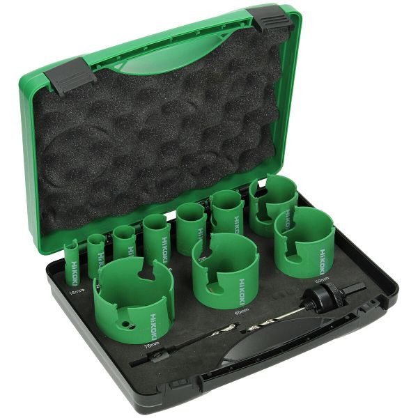 HiKOKI Lochsägensortiment Hartmetallbestückt Allround (12-teilig), 754254