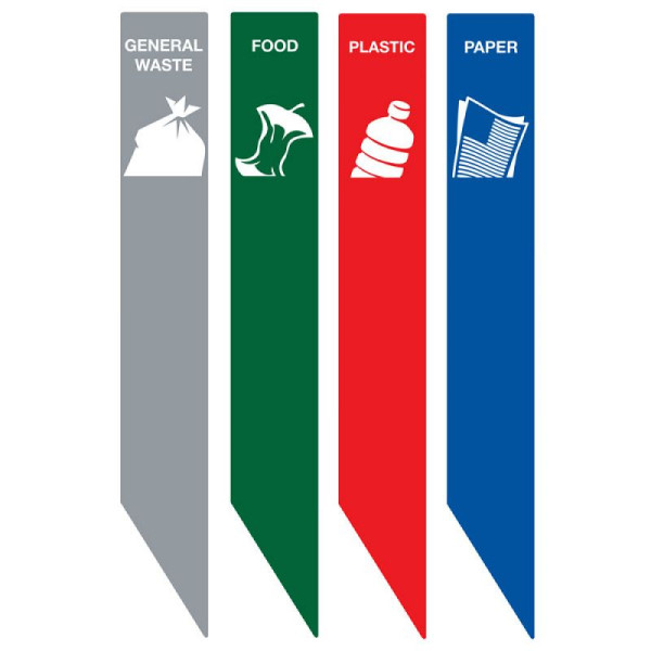 STEIN HGS Recycling Aufkleber RecycloStar, VE: 4 Stück, 84148.0001