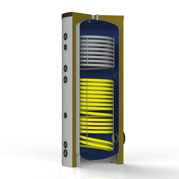 Solarbayer Trinkwasserspeicher TWB 200, Bivalenter Warmwasserspeicher für Solar, 100010220
