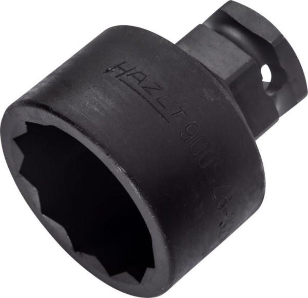Hazet Schlag-, Maschinenschrauber Steckschlüsseleinsatz, Doppelsechskant, Vierkant hohl 12,5 mm, Außen-Sechskant 24 mm, 32 mm, 900SZ6-32