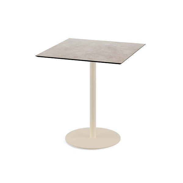 Feros Urban Terrassentisch Sand gestell + Moonstone HPL 70x70 cm, 130031377