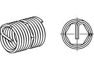 ART 88346 AMECOIL Gewindeeinsätze Typ SR BM 3 x 4,5 A 2 selbstsichernd, VE=S (25 Stück)