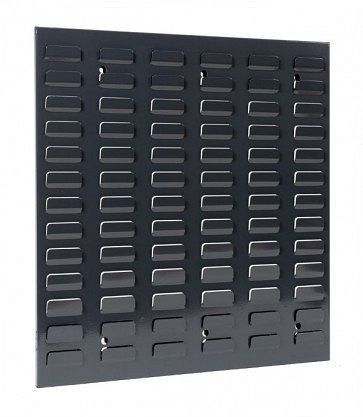 ADB Schlitzplatte, waagerechte Kiemenschlitzung, L493xB456mm, Farbe grau, RAL 7016, 23073