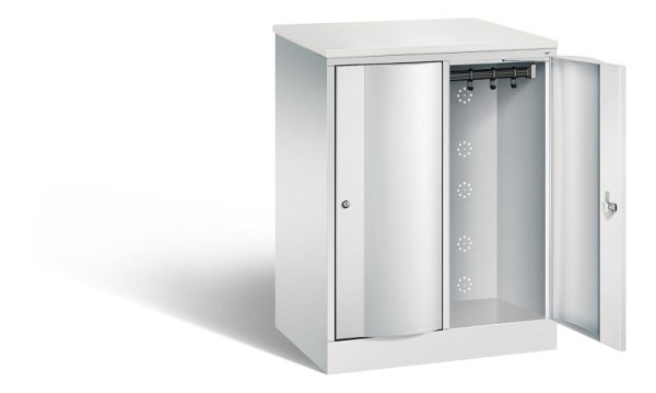 C+P Garderobenschrank Resisto, H1077xB772xT540mm, Farbe: Lichtgrau, 8271-272 S10084
