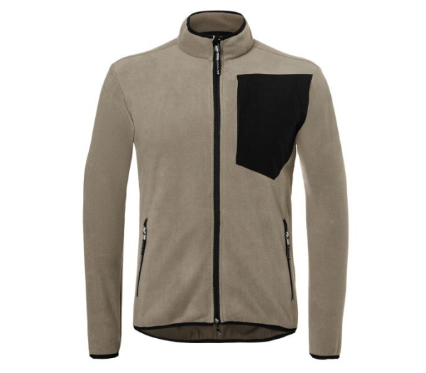 Kübler Fleecejacke, Farbe: sandbraun/schwarz, Größe: L, 1254 6201-2599-L