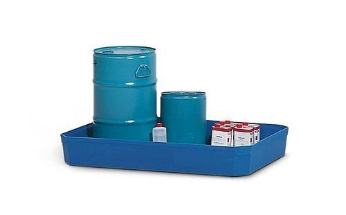 DENIOS Gitterboxwanne GW-Z aus Polyethylen, zur Lagerung von Gefahrstoffen, 130 Liter Auffangvolumen, 114758