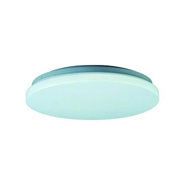 BÖHMER LED-Anbauleuchte 24W 3000K 1950lm, weiß mit Konverter IP20 Ø380mm Kunststoff opal 44323, 104240
