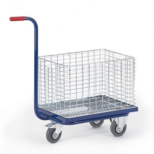 Rollcart Dreiradgriffroller für Drahtkorb (900x500), Tragkraft: 200 kg, 04-8132