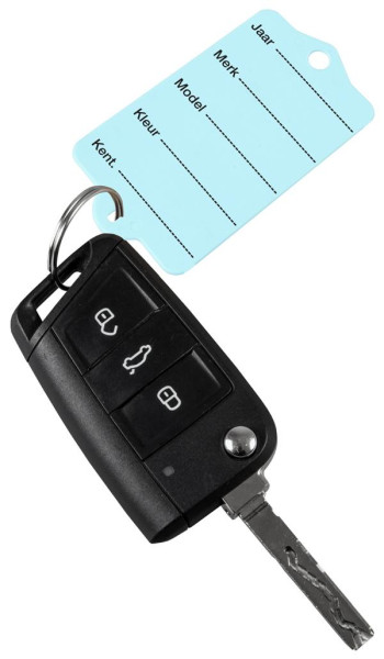 Eichner Schlüsselanhänger Profi 1 "holländisch" blau, mit Schlüsselring und 2 Permanent-Marker, VE: 1 Pack à 200 Stück, 9219-01387-010