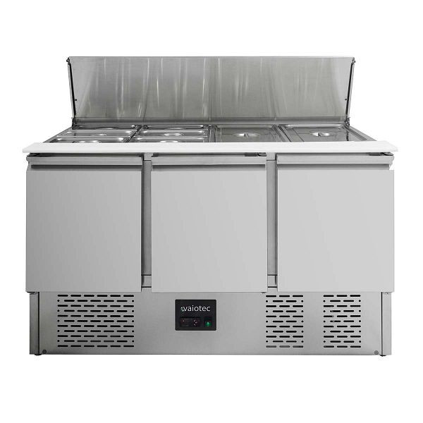 Vaiotec EASYLINE Saladette 700 / 3-fach mit Klappdeckel, 136,5x70x85 cm, 10019