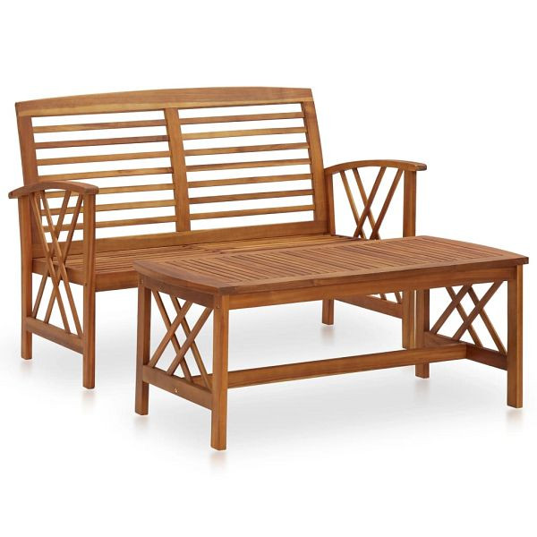 vidaXL 2-tlg. Garten-Lounge-Set Massivholz Akazie, 310272