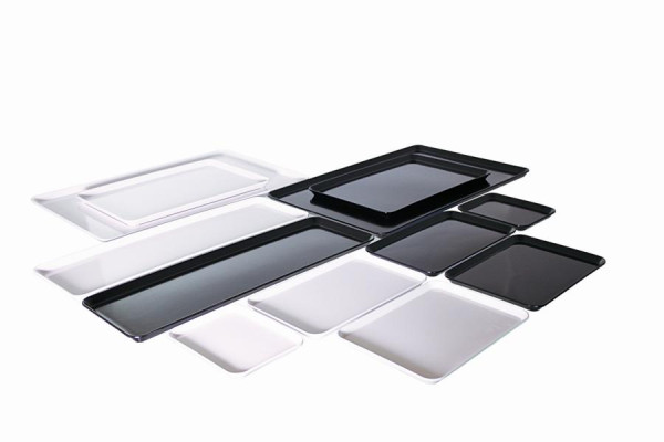 Schneider Platten aus Melamin, rechteckig, schwarz, 600 x 400 x 20 mm, 227096