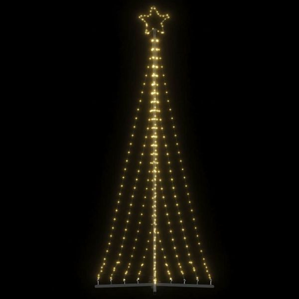 vidaXL LED Weihnachtsbaum 447 LEDs Warmweiß 249 cm, 4016432