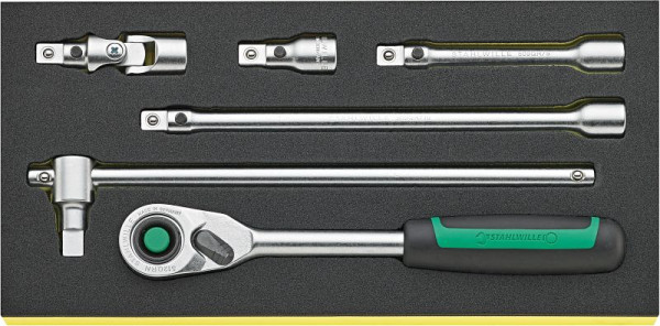 STAHLWILLE Werkzeug-Sortiment Nr.TCS 1/2 ZOLL-512/6 QR 1/3-Teilung 6-teilig, 96830362