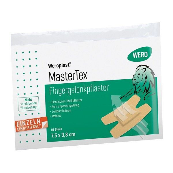 WERO Weroplast MasterTex Fingergelenkpflaster 7,5 x 3,8 cm, VE: 10 Stück, 150273