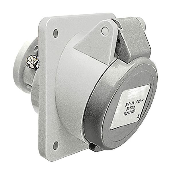 ELSPRO CEE-Einbausteckdose 3polig/16A/42V/12h/schräg, AD4213S