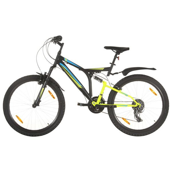 vidaXL Mountainbike 21 Gang 26 Zoll Rad 49 cm Schwarz, 3067229, 8720286318256