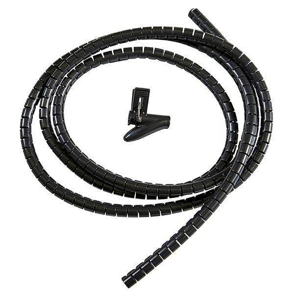 Haupa Spiralschlauch schwarz 8mm; 2m, mit Werkzeug, 262034